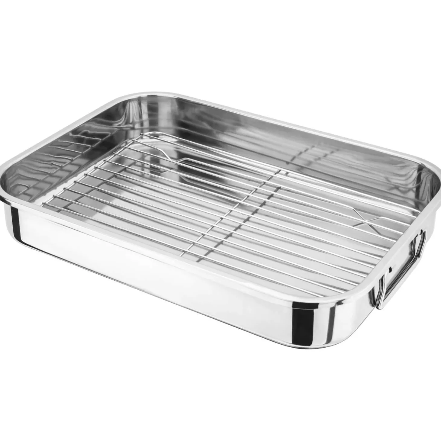 Judge Stainless Steel Roasting Pan & Rack - 39cm x 28cm x 6cm