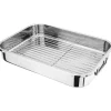 Judge Stainless Steel Roasting Pan & Rack - 42cm x 30cm x 6cm