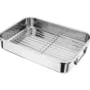 Judge Stainless Steel Roasting Pan & Rack - 32cm x 24cm x 6cm