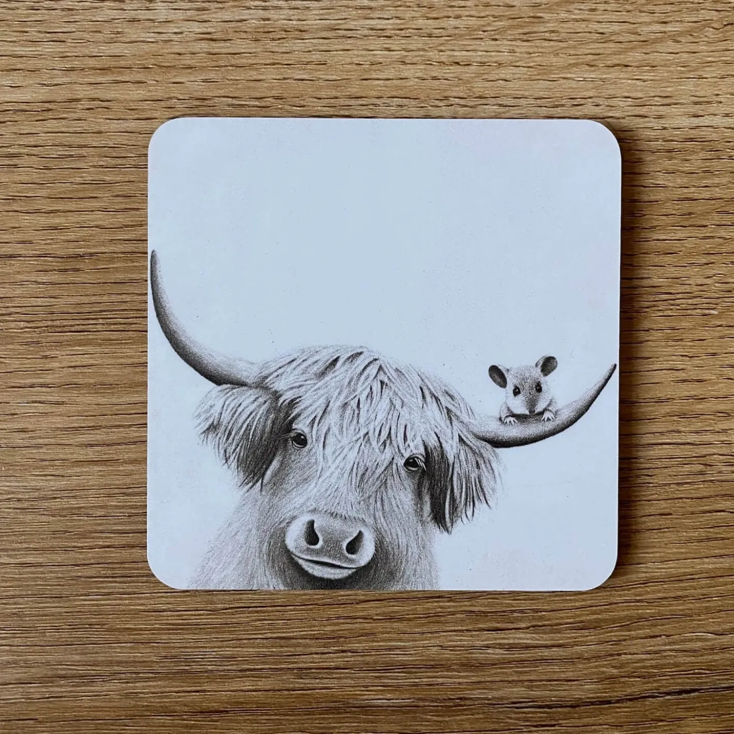 Katherine Sheard Coaster - Bessie Moo & Mouse
