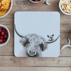 Katherine Sheard Coaster - Bessie Moo & Mouse
