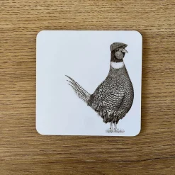 Katherine Sheard Coaster - Pheasant With Legs