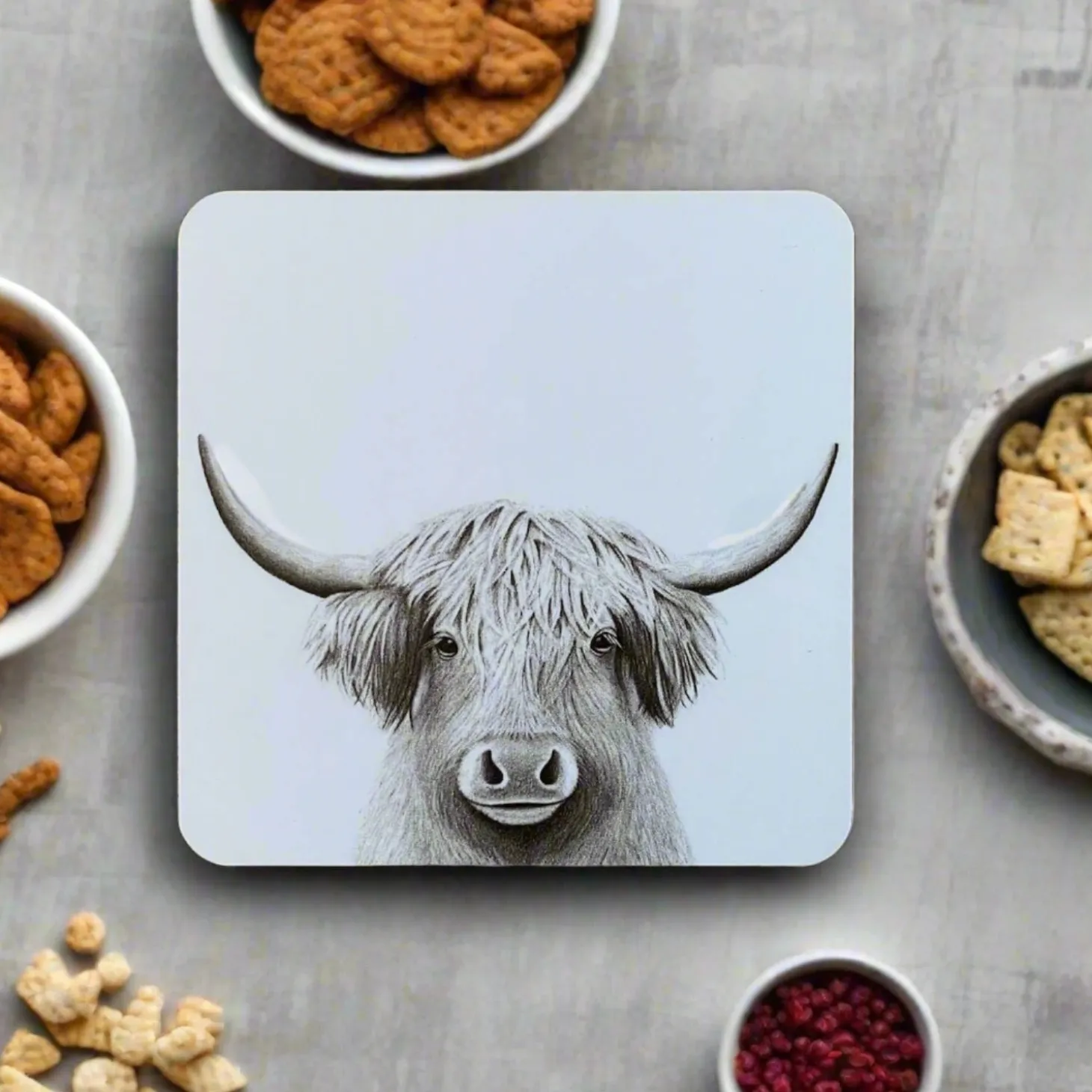 Katherine Sheard Coaster - Bessie Moo