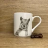 Katherine Sheard Fine China Espresso Mug - Skittles Squirrel