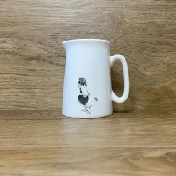 Katherine Sheard Fine China 1/2 Pint Jug - Duke Duck
