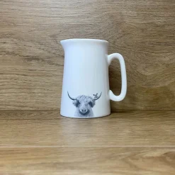 Katherine Sheard Fine China 1/2 Pint Jug - Bessie Moo & Mouse