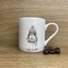 Katherine Sheard Fine China Espresso Mug - Bobble Bunny