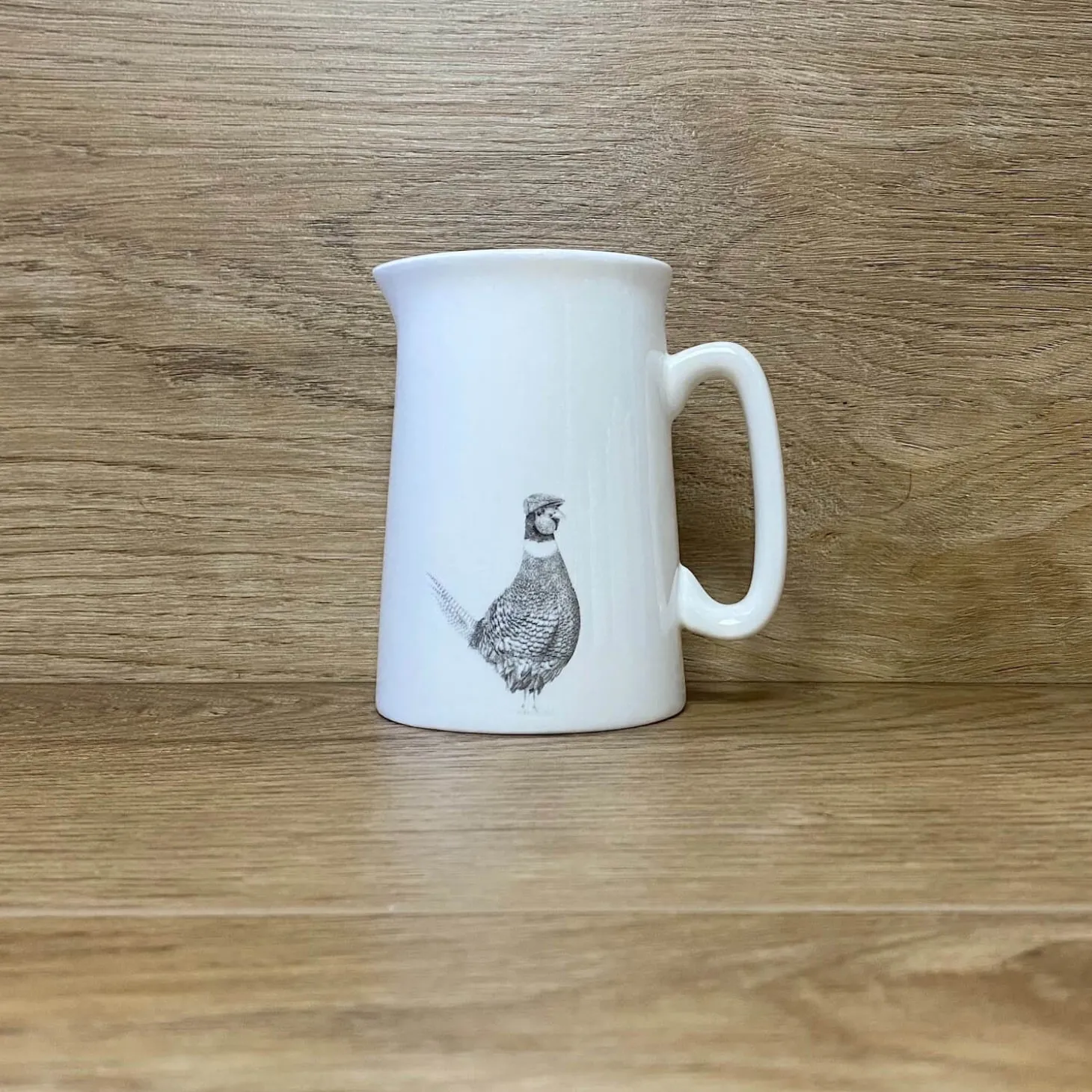 Katherine Sheard Fine China 1/2 Pint Jug - Perry Pheasant