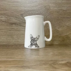 Katherine Sheard Fine China 1/2 Pint Jug - Stanley Frenchie