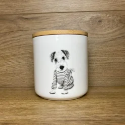 Katherine Sheard Fine China Storage Jar - Terry Terrier