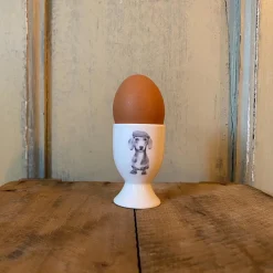 Katherine Sheard Fine China Egg Cup - Sidney Sausage Dog