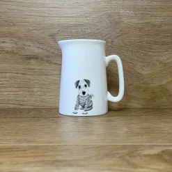 Katherine Sheard Fine China 1/2 Pint Jug - Terry Terrier
