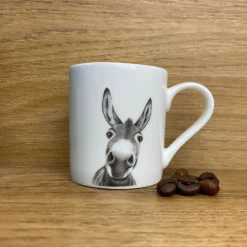 Katherine Sheard Fine China Espresso Mug - Doris Donkey