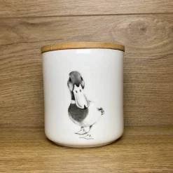 Katherine Sheard Fine China Storage Jar - Duke Duck