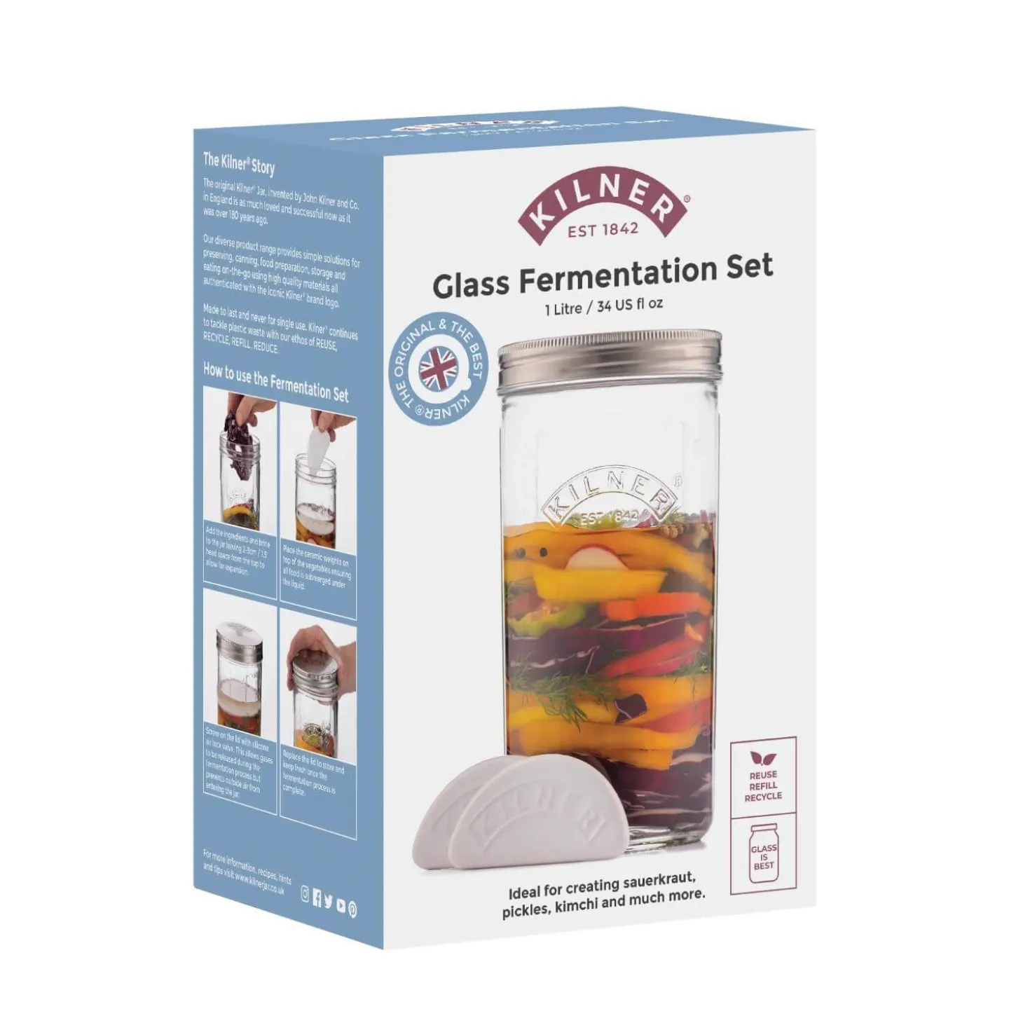 Kilner 1 Litre Fermentation Set