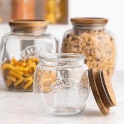 Kilner 2 Litre Universal Glass Jar with Acacia Lid