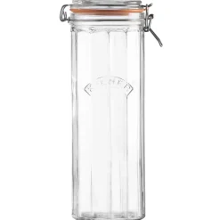Kilner Glass Facetted Clip Top Storage Jar - 2.2 litre