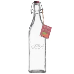 Kilner Glass Square Clip Top Bottle - 1 Litre