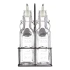 Kilner 0.3Ltr Set of 2 Oil Bottles & Metal Rack Set