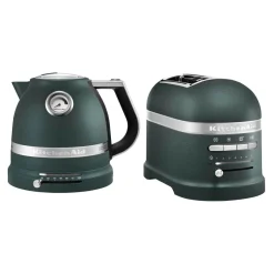 KitchenAid Artisan Kettle & 2 Slice Toaster Set - Pebble Palm