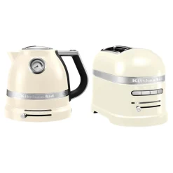 KitchenAid Artisan Kettle & 2 Slice Toaster Set - Almond Cream