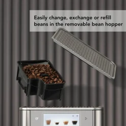 KitchenAid  5KES8558BBK Fully Automatic KF8 Espresso Coffee Machine - Cast Iron Black