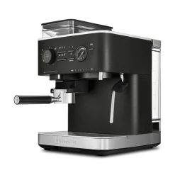 KitchenAid 5KES6551BBK Semi Automatic Espresso Machine with Burr Grinder - Cast Iron Black