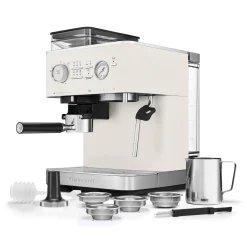 KitchenAid 5KES6551BPL Semi Automatic Espresso Machine with Burr Grinder - Porcelain