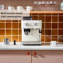KitchenAid 5KES6551BPL Semi Automatic Espresso Machine with Burr Grinder - Porcelain