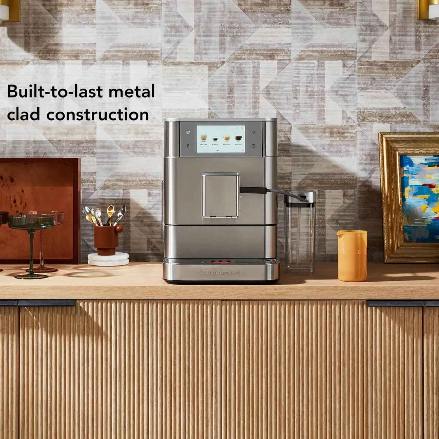 KitchenAid 5KES8558BSX Fully Automatic KF8 Espresso Coffee Machine - Stainless Steel