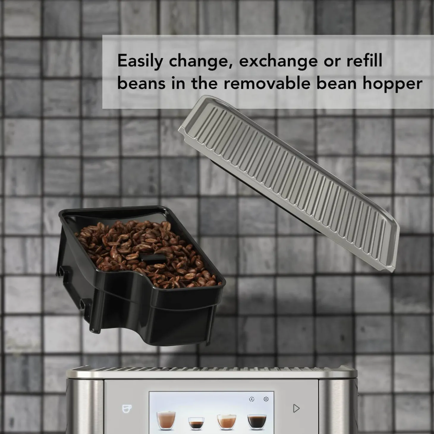 KitchenAid 5KES8558BSX Fully Automatic KF8 Espresso Coffee Machine - Stainless Steel