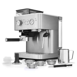 KitchenAid 5KES6551BSX Semi Automatic Espresso Machine with Burr Grinder - Stainless Steel