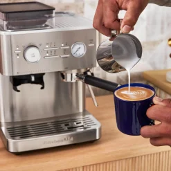 KitchenAid 5KES6551BSX Semi Automatic Espresso Machine with Burr Grinder - Stainless Steel