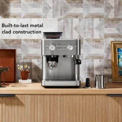 KitchenAid 5KES6551BSX Semi Automatic Espresso Machine with Burr Grinder - Stainless Steel