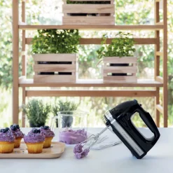 KitchenAid 5KHM9212BOB 9 Speed Hand Mixer - Onyx Black