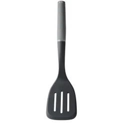KitchenAid Soft Grip Slotted Turner - Charcoal Grey