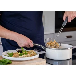 KitchenAid Soft Grip Wire Skimmer Strainer - Charcoal Grey