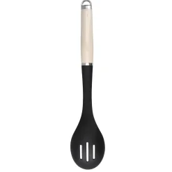 KitchenAid Utensils Plastic Slotted Spoon - Almond Cream