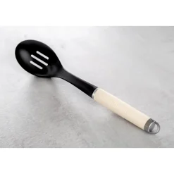 KitchenAid Utensils Plastic Slotted Spoon - Almond Cream