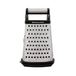 KitchenAid Utensils Stainless Steel Box Grater - Black Trim