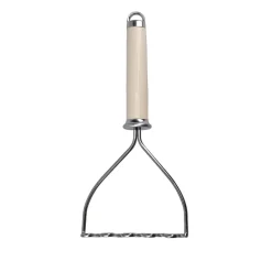 KitchenAid Utensils Stainless Steel Masher - Almond Cream