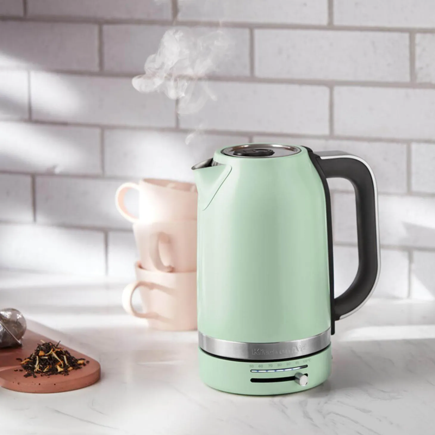 KitchenAid Variable Temperature 5KEK1701BPT 1.7 Litre Kettle - Pistachio