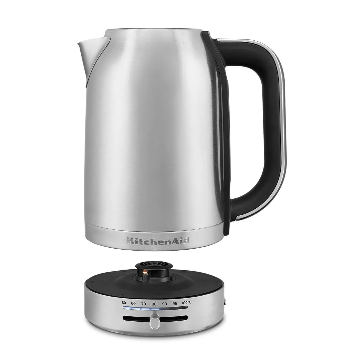 KitchenAid Variable Temperature KEK1701BSX 1.7 Litre Kettle - Brushed Stainless Steel