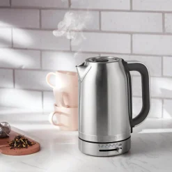 KitchenAid Variable Temperature KEK1701BSX 1.7 Litre Kettle - Brushed Stainless Steel