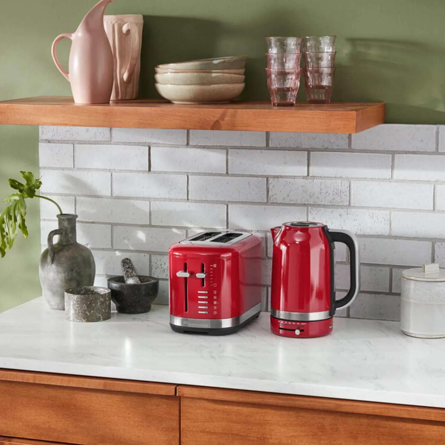 KitchenAid Variable Temperature 5KEK1701BER 1.7 Litre Kettle - Empire Red