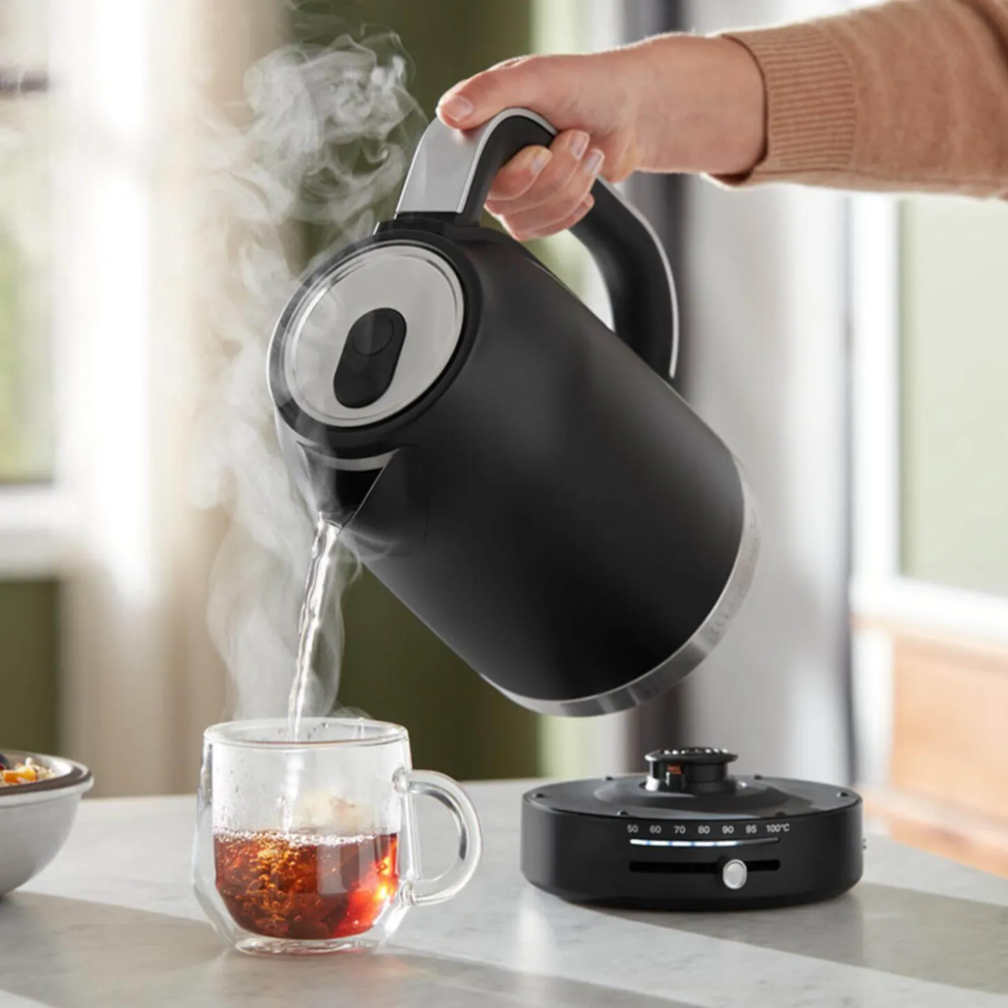 KitchenAid Variable Temperature 5KEK1701BBM 1.7 Litre Kettle - Matt Black