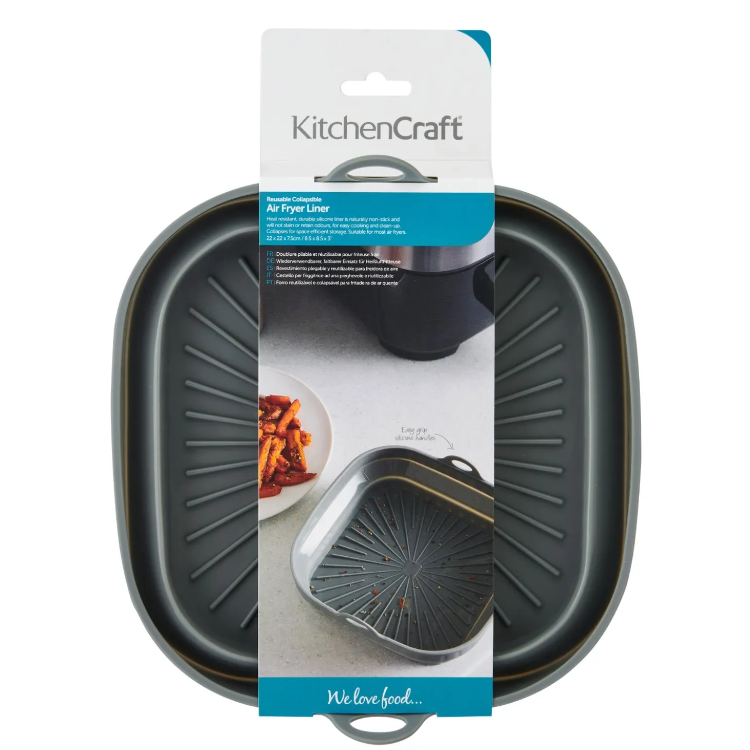KitchenCraft Collapsible Silicone Air Fryer Liner - Rectangular