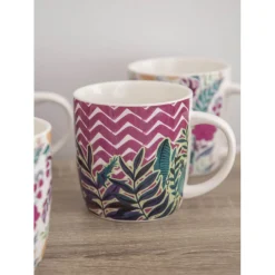 KitchenCraft Espresso Mug - Exotic Leaves