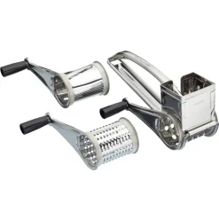 KitchenCraft Multi-Purpose 3 Drum Rotary Grater