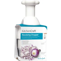 KitchenCraft Revolving Food Chopper - White